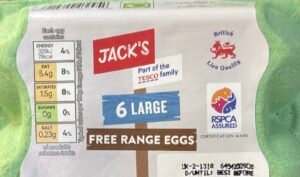 Jack’s 6 Large Free Range Eggs