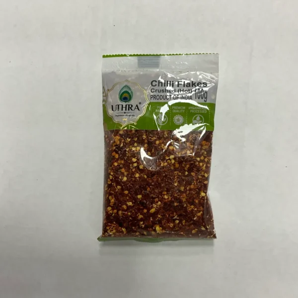 UTHRA CHILLI FLAKES CRUSHED(HOT) 100G