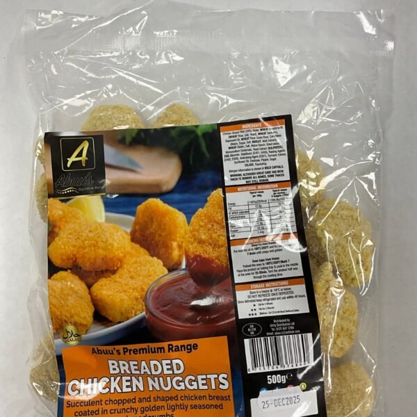 ABUU’S BREADED CHICKEN NUGGETS 500G