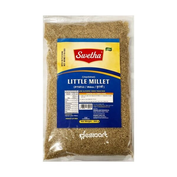 SWETHA Little Millet Upma Rava 500G