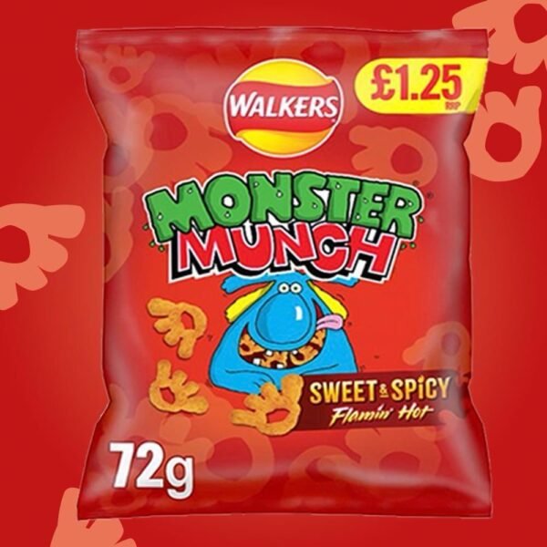 WALKERS Monster Munch Flaming Hot 72G