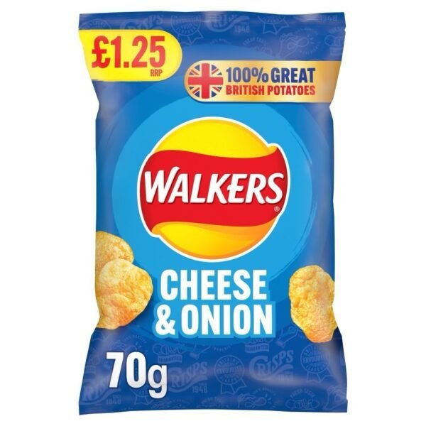 WALKERS Cheese And Onion 70G