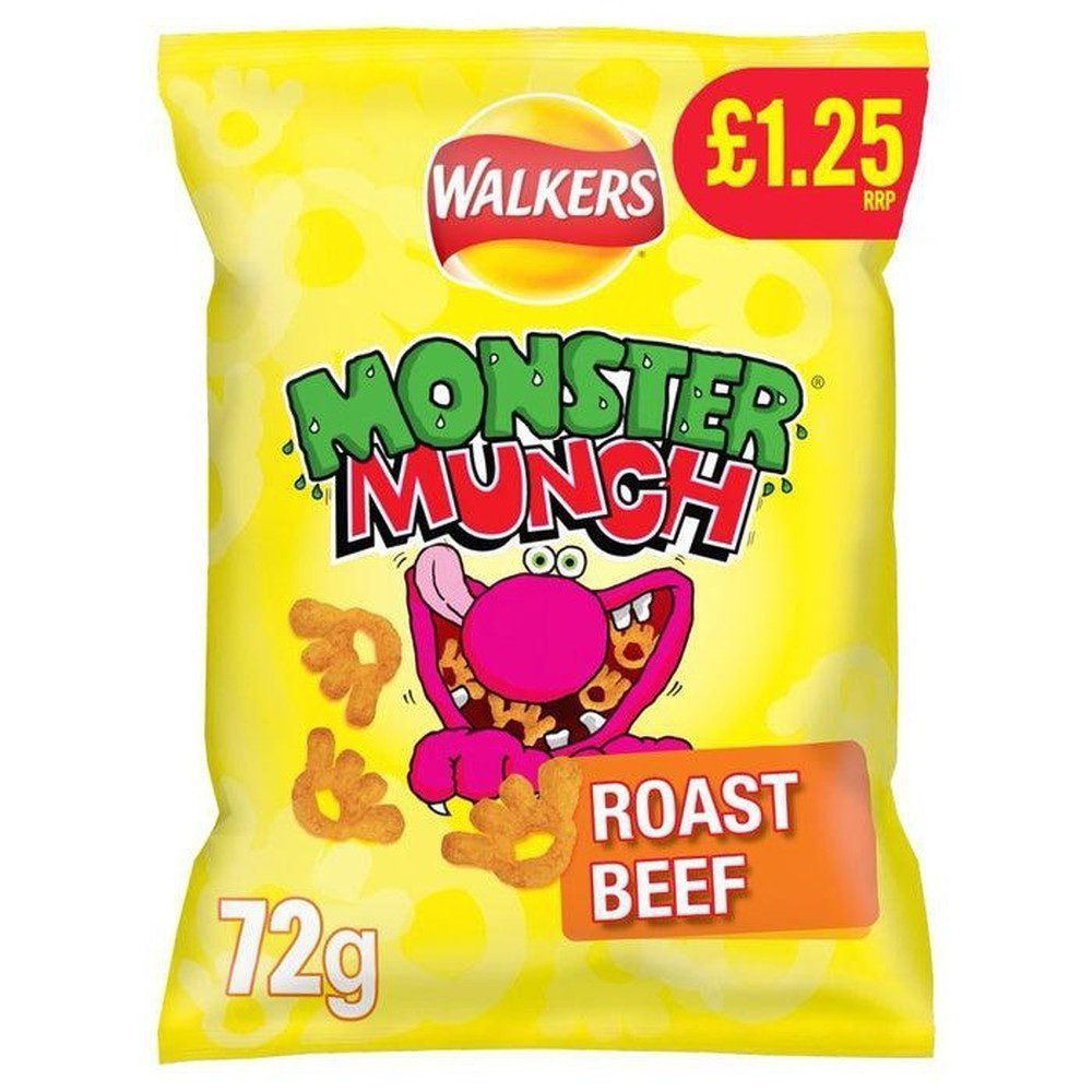 Img_1015.Jpeg WALKERS Monster Munch Roast Beef 72G - Image 1