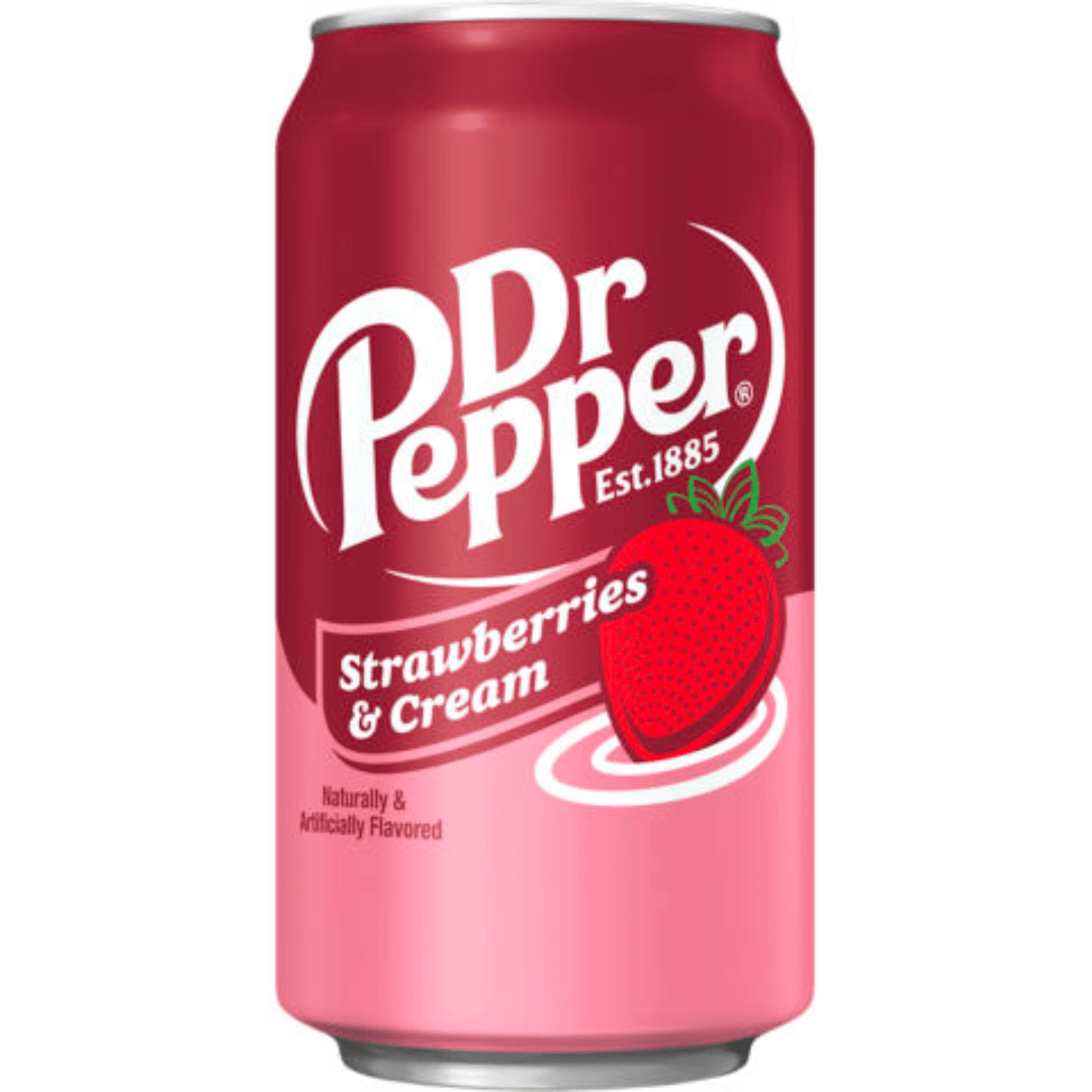 Img_1266.Png DR Pepper Strawberries & Cream 355ML - Image 1