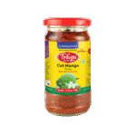 TELUGU Foods Cut Mango Pickle (With Garlic) 300G