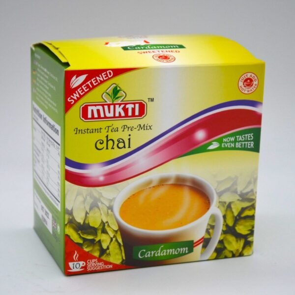 MUKTI INSTANT TEA PRE-MIX SWEETENED CHAI (CARDAMOM) 220G