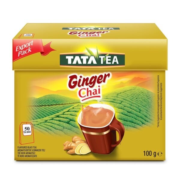 TATA TEA GINGER CHAI (TEA BAGS) 100G