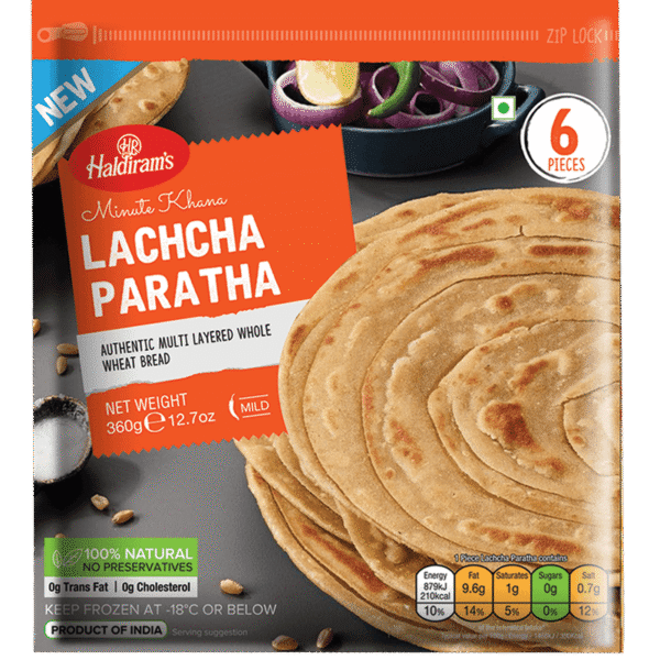 HALDIRAM’S LACHCHA PARATHA(6 PIECES) 360G
