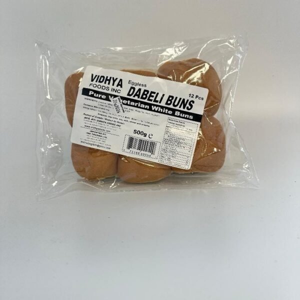 VIDHYA EGGLESS DABELI BUNS 500G (12 PIECES)