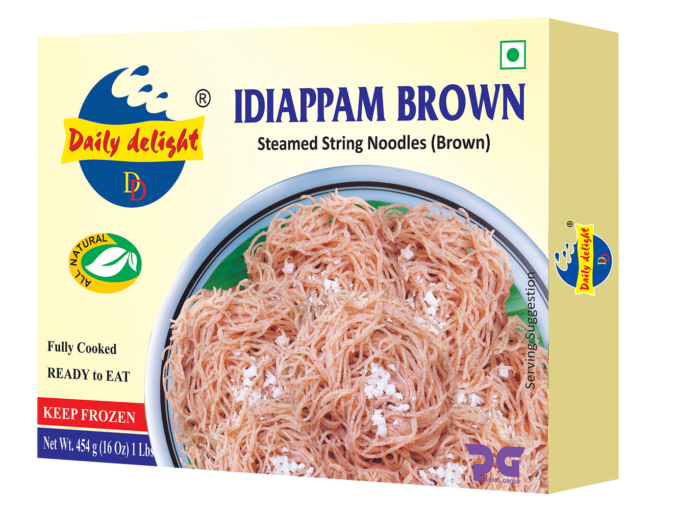 Img_2950.Png DAILY DELIGHT IDIAPPAM BROWN 454G - Image 1