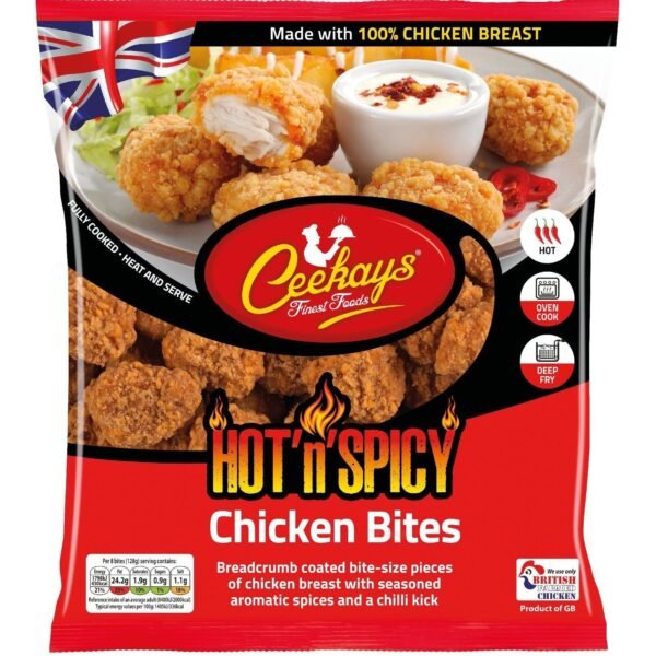 CEEKAYS HOT’n’SPICY CHICKEN BITES 500G