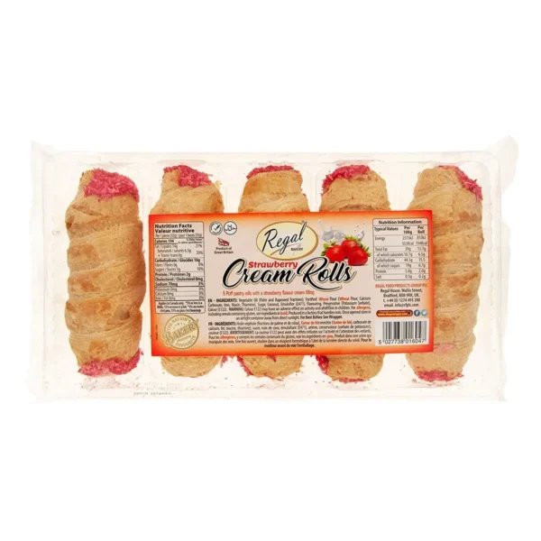 REGAL STRAWBERRY CREAM ROLLS 5 PIECES