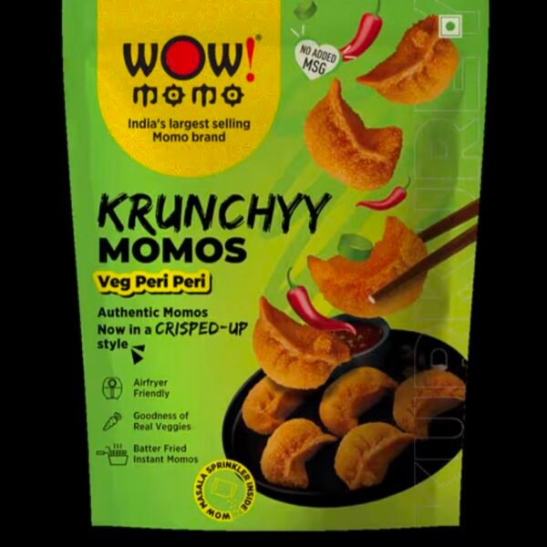 WOW MOMO - KRUNCHYY PERI PERI VEG(INSTANT MOMOS) 240G