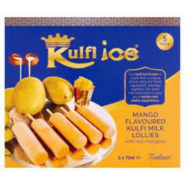 KULFI ICE(MANGO FLAVOUR) STICKS 350ML(5 PACK)