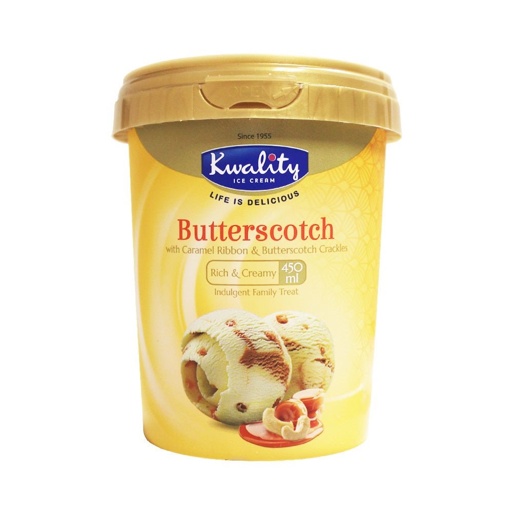 Img_3969 KWALITY BUTTERSCOTCH ICE CREAM 450ML - Image 1