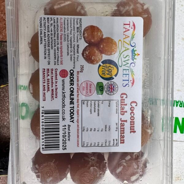 TAAZA Sweets Coconut Gulab Jaman 250G