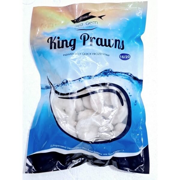 Sea Gem frozen raw king prawns 1kg