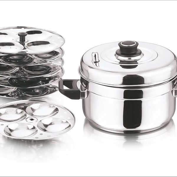 Vinod Stainless Steel Idli Cooker – 6 Tier Stand