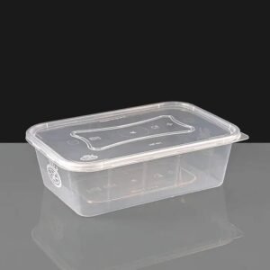 Plastic Food container 650ML 5 Pack