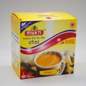 MUKTI INSTANT TEA PRE-MIX UNSWEETENED CHAI (GINGER) 140G