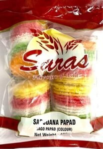 SARAS SABUDANA PAPAD(COLOUR) 400G