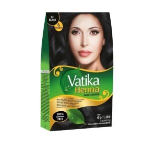 VATIKA HENNA HAIR COLOUR JET-BLACK(6 SACHETS) 60G