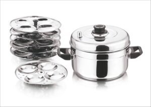 Vinod Stainless Steel Idli Cooker – 6 Tier Stand